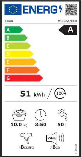 BOSCH WGG254ZHGR 10kg